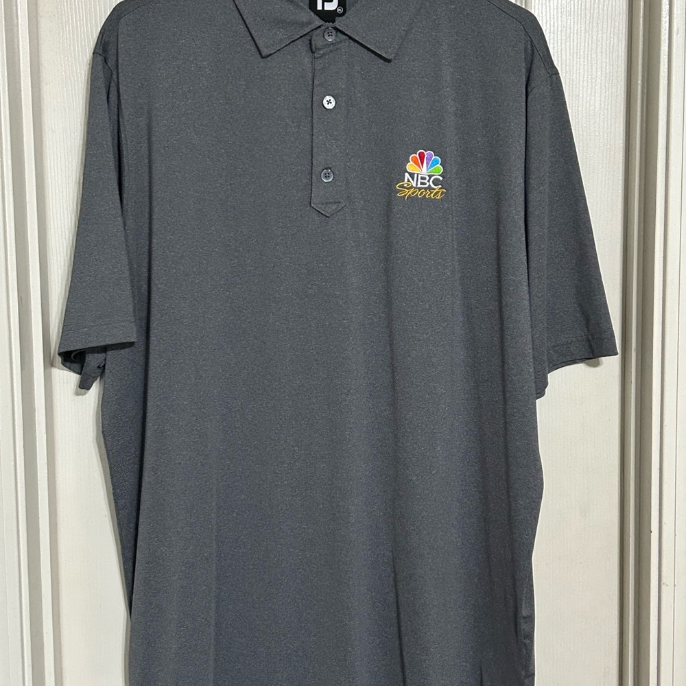 FootJoy Charcoal Golf Polo with NBC Sports Logo